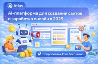 Atlas — AI-платформа для быстрого запуска сайтов и заработка в интернете