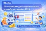 Atlas — AI-платформа для быстрого запуска сайтов и заработка в интернете